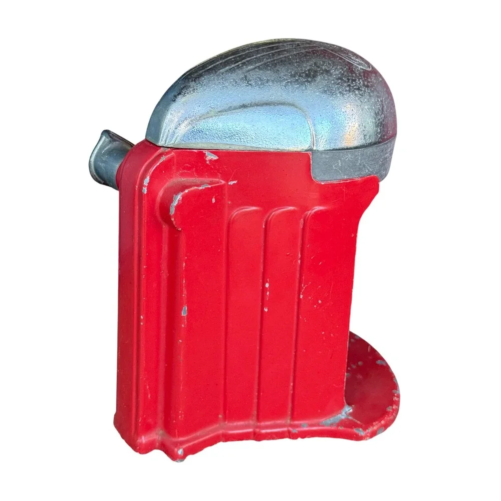 Vintage Juice-O-Matic‎ Red Metal Citrus Juicer Hand Press Kitchen Tool